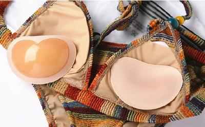 新款比基尼加厚透氣隱形粘貼海綿胸墊超厚小胸聚攏文胸內衣插片