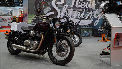 非女士內(nèi)衣!Triumph英國凱旋亮相火爆的北京摩托展銷會(huì)